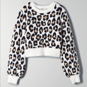 ARITZIA SUNDAY BEST CHEETAH PRINT SWEATER!